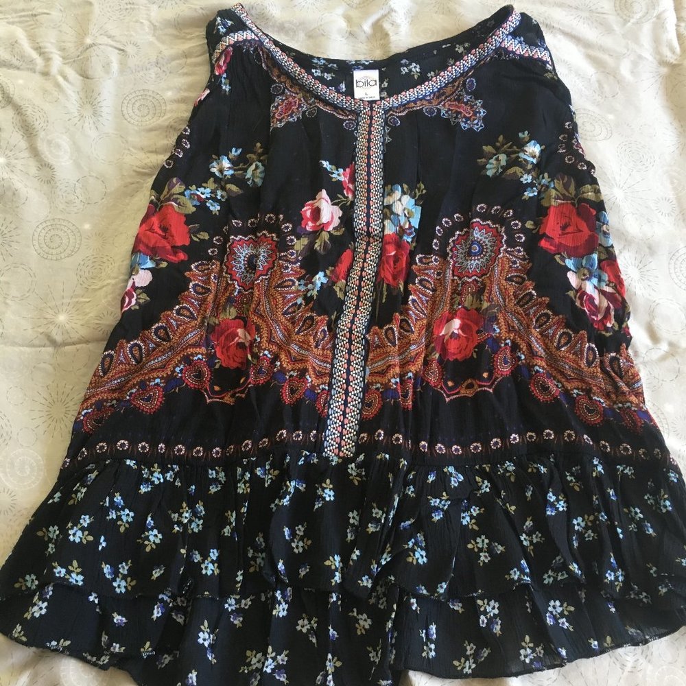 Women's Bila sheer tank, L